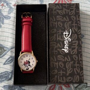 Disney Gold and Red Character Watch